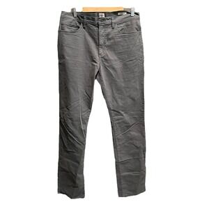 Flint and Tinder Gray Straight Fit 5-Pocket Men's Pants Size 36 x 34